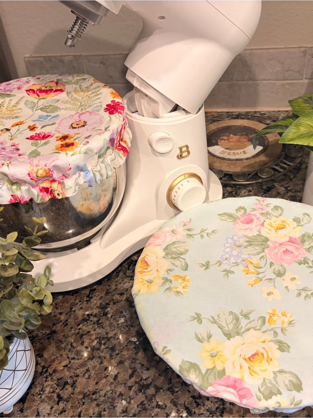 Floral Bowl Covers for Stand Mixer or Pie Dish